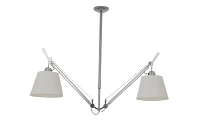     Tolomeo Suspension Basculante 24cm white/chrome